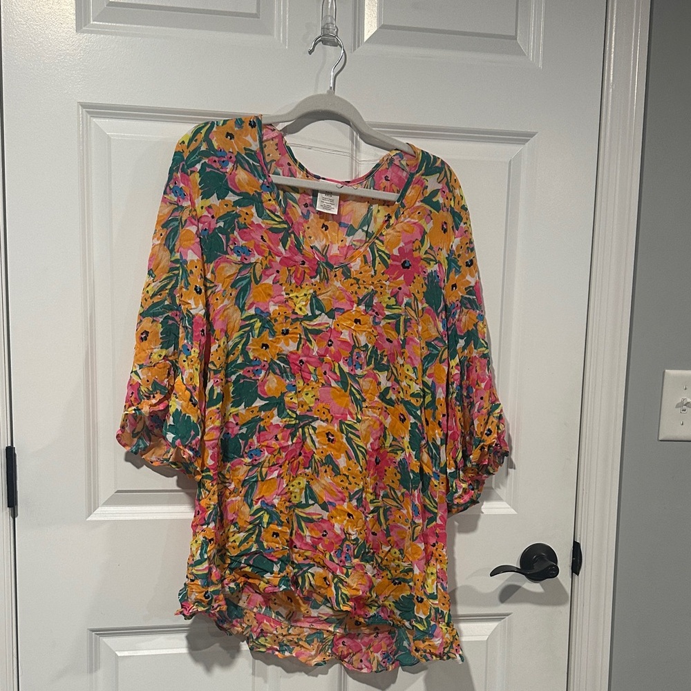Floral Multicolor Women's Top